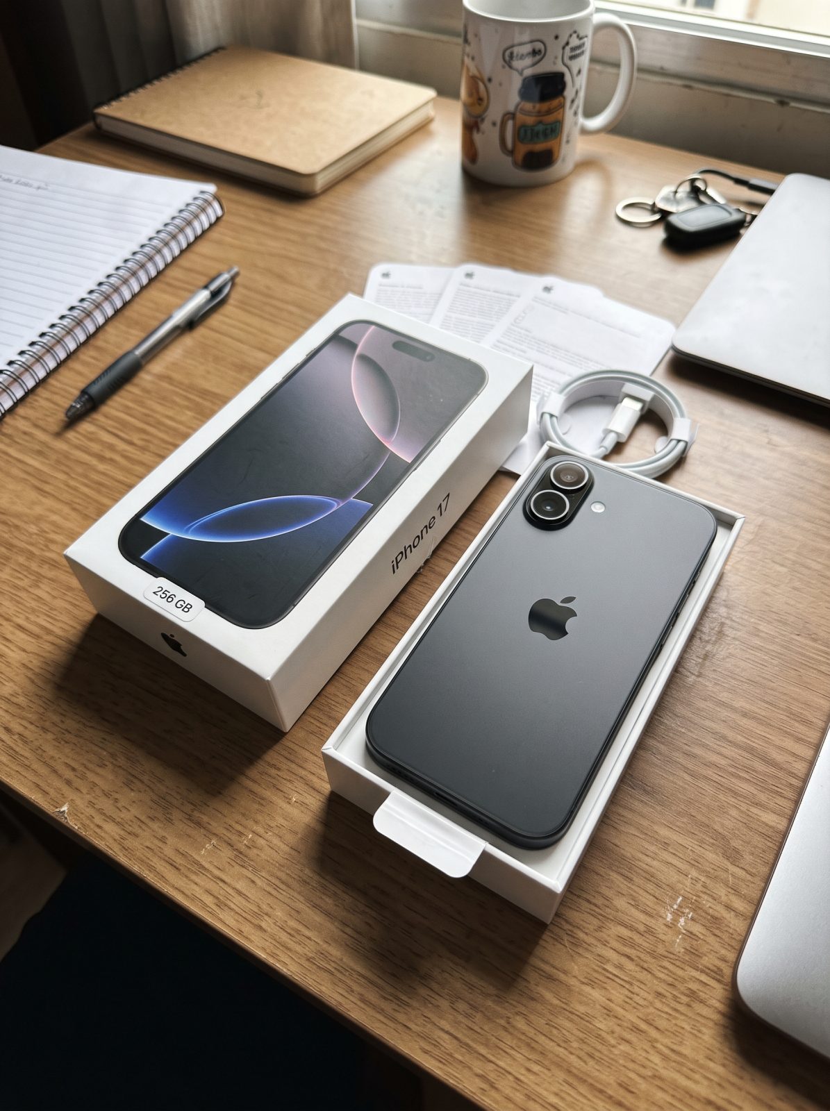 iPhone 17 256 GB, na caixa